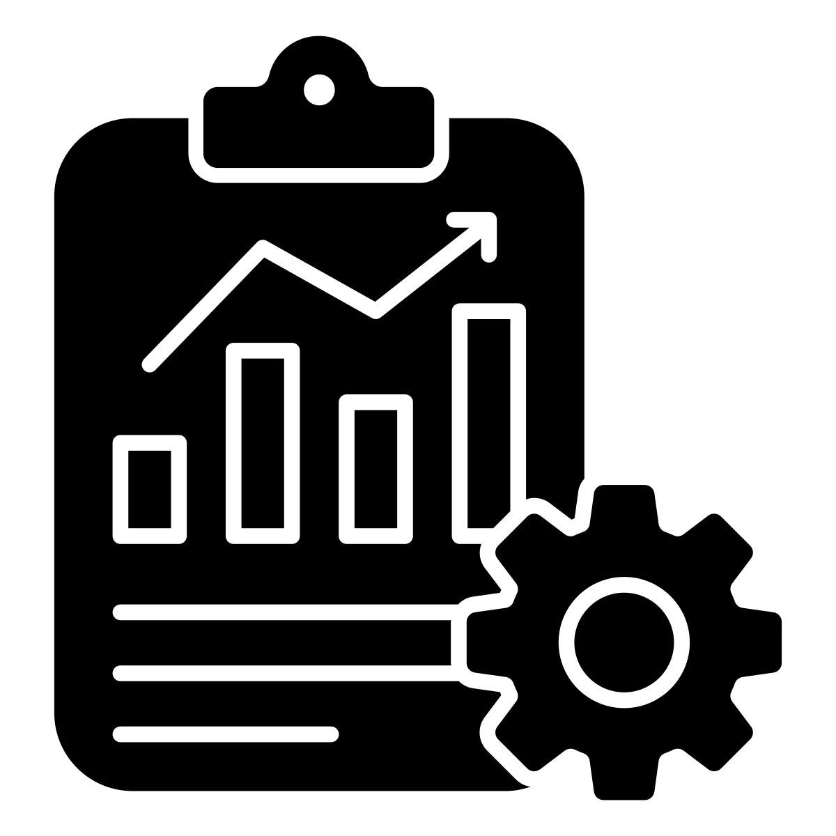 business report management icon