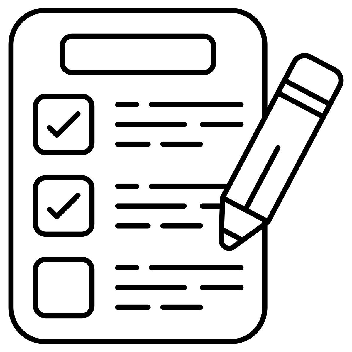 Lista di controllo icon