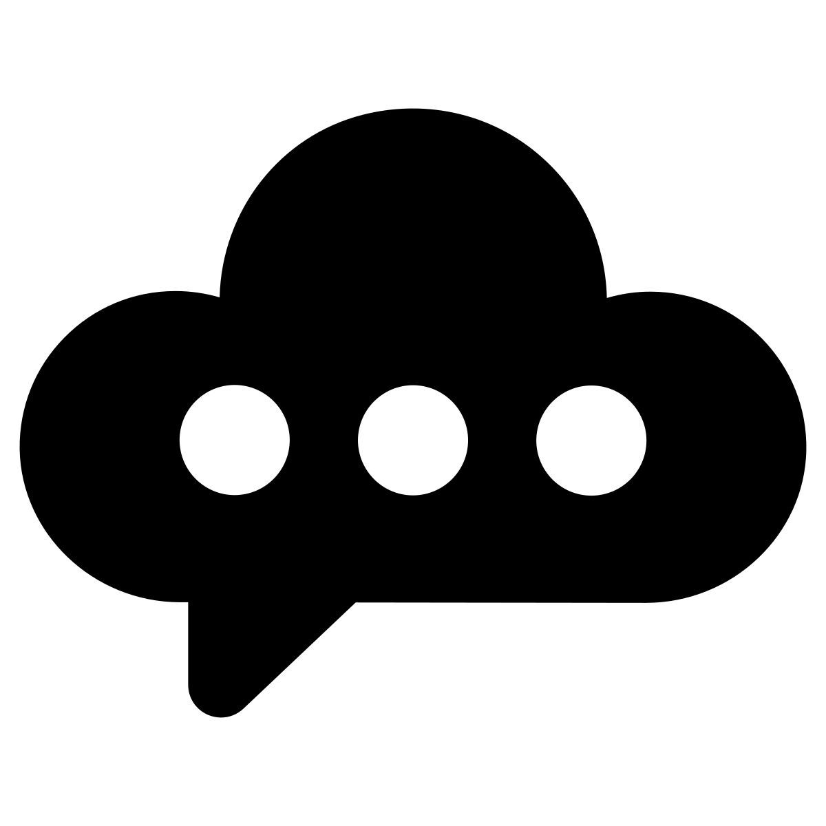 cloud chat icon