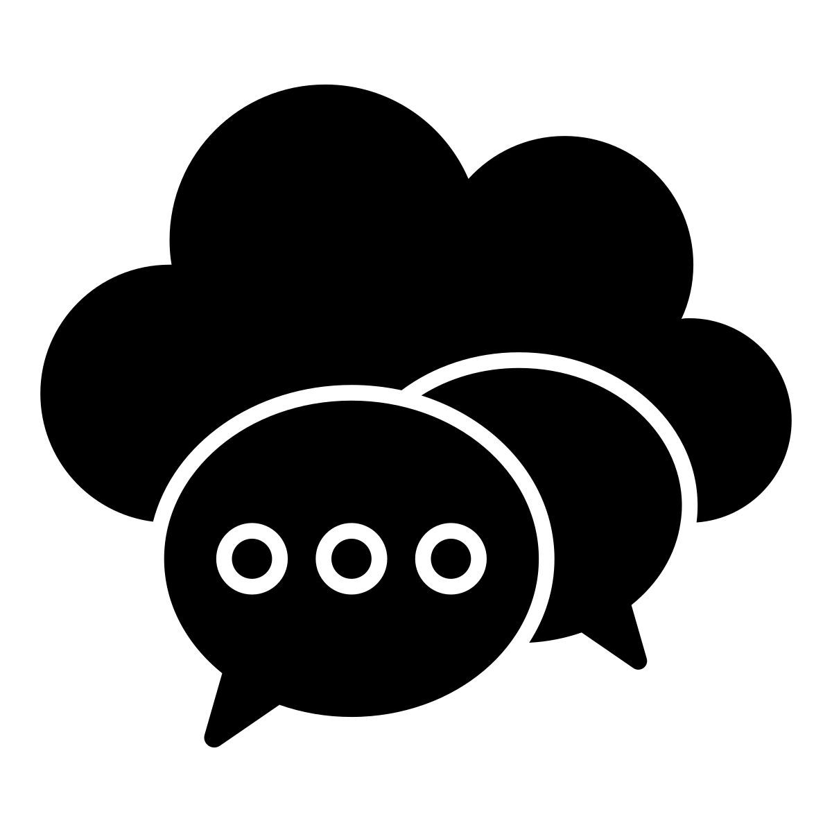 bate papo na nuvem icon