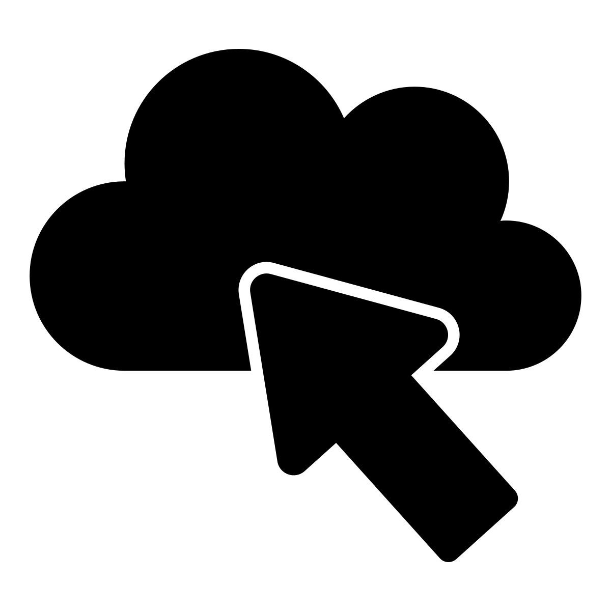 cloud click icon