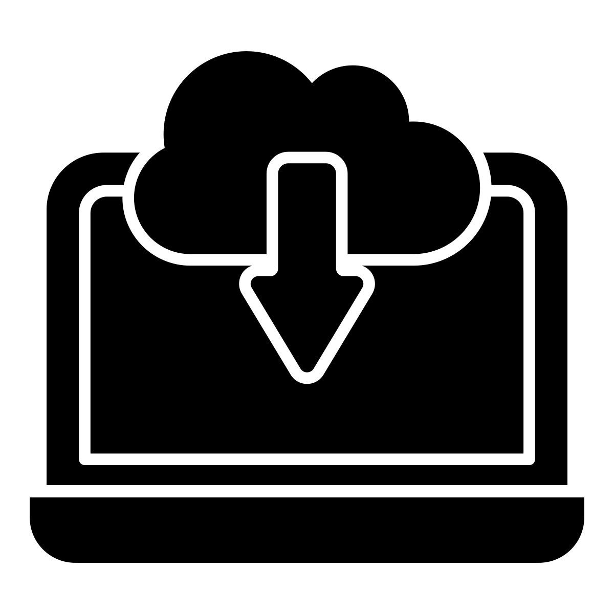 cloud data download icon