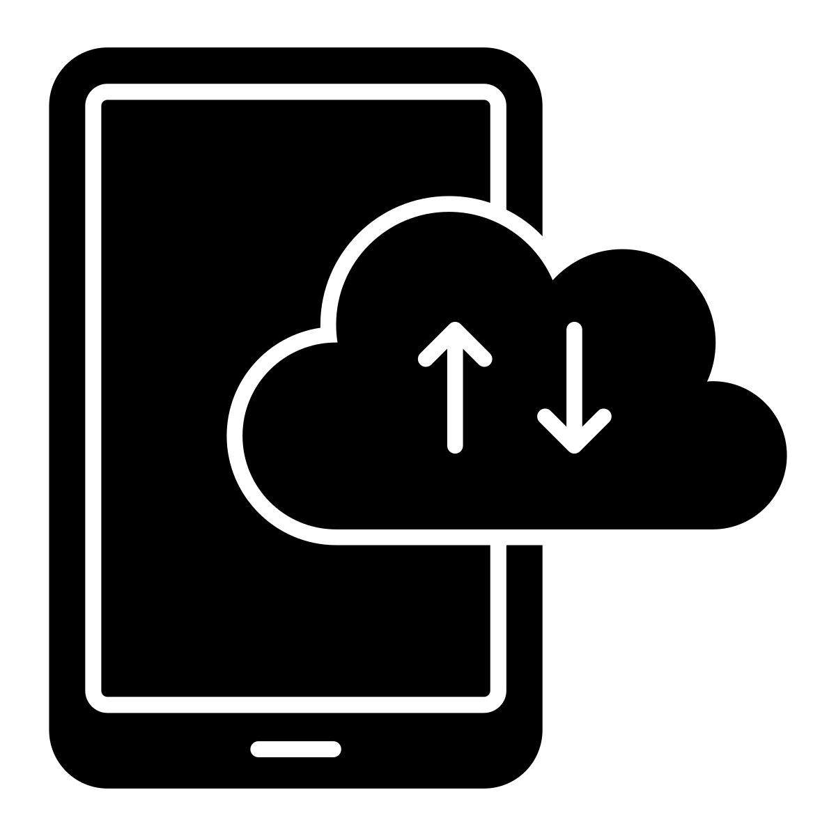 cloud data transfer icon