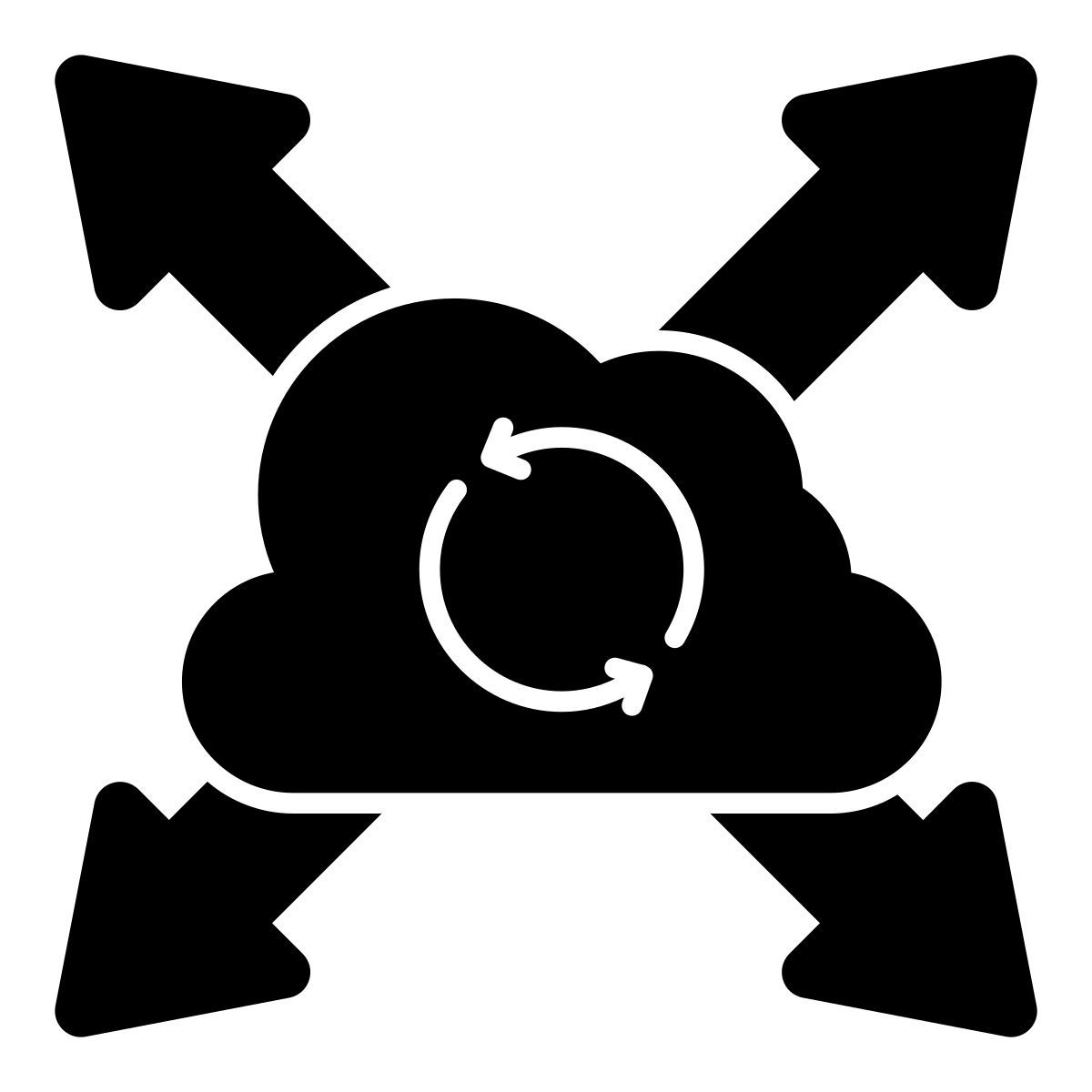 cloud directions icon