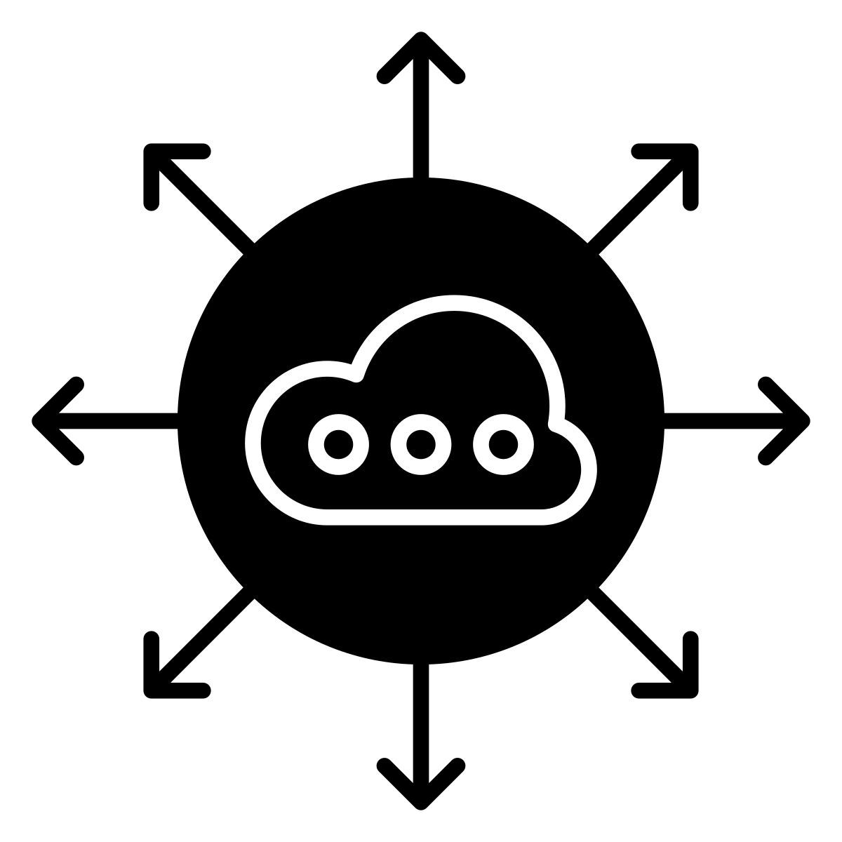 cloud directions icon