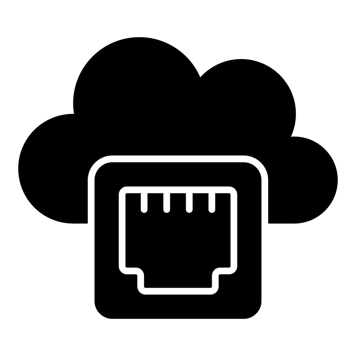 cloud ethernet icon