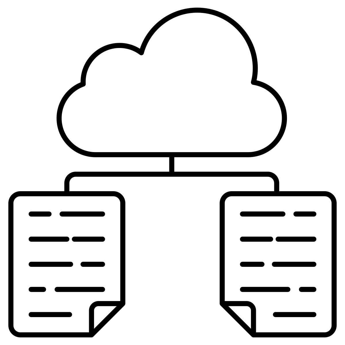 fichiers cloud icon
