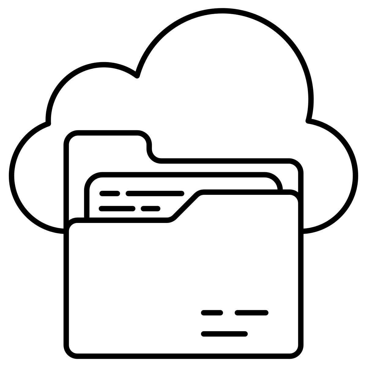 cloud folder icon