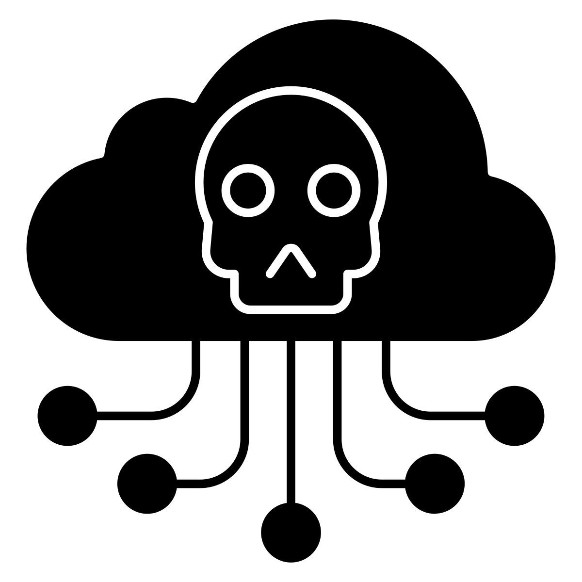 cloud hacking icon