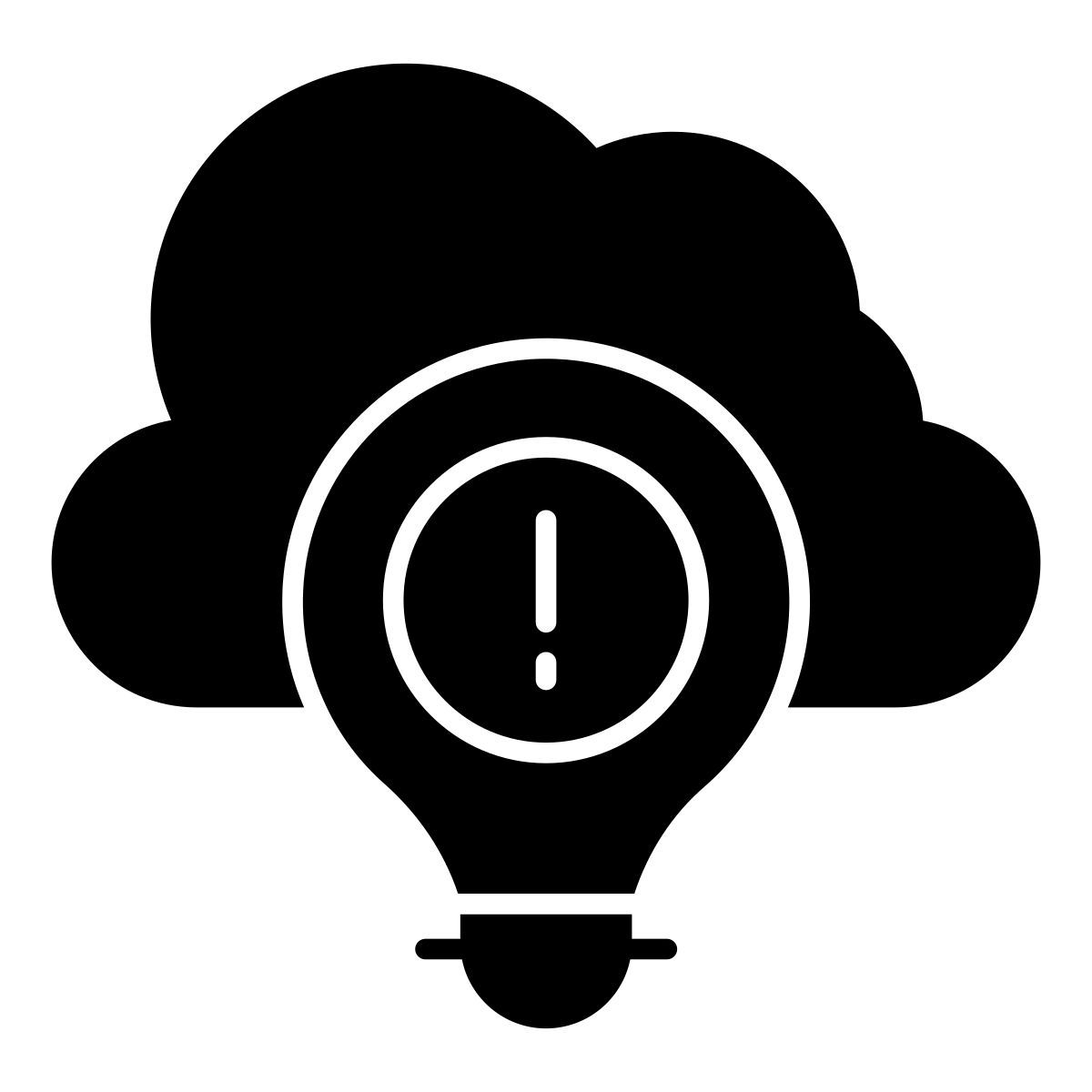 cloud idea error icon