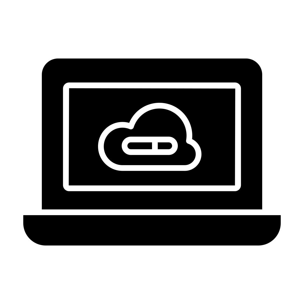 cloud laptop icon