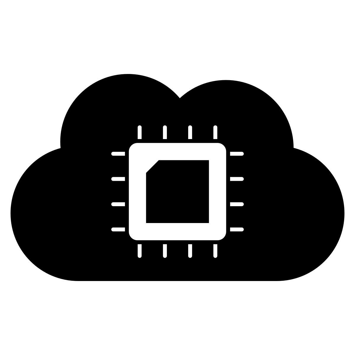 cloud microchip icon