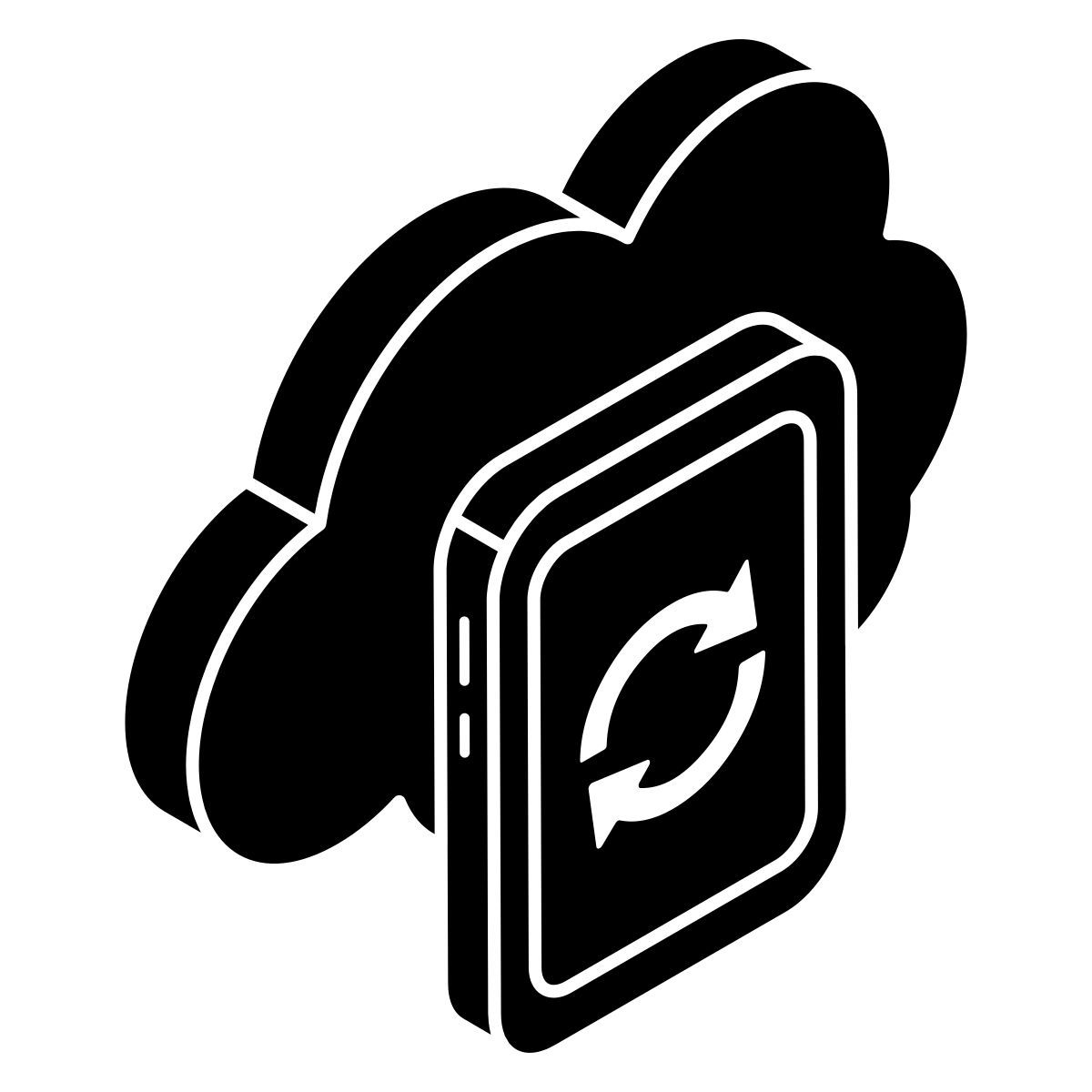 cloud mobile sync icon