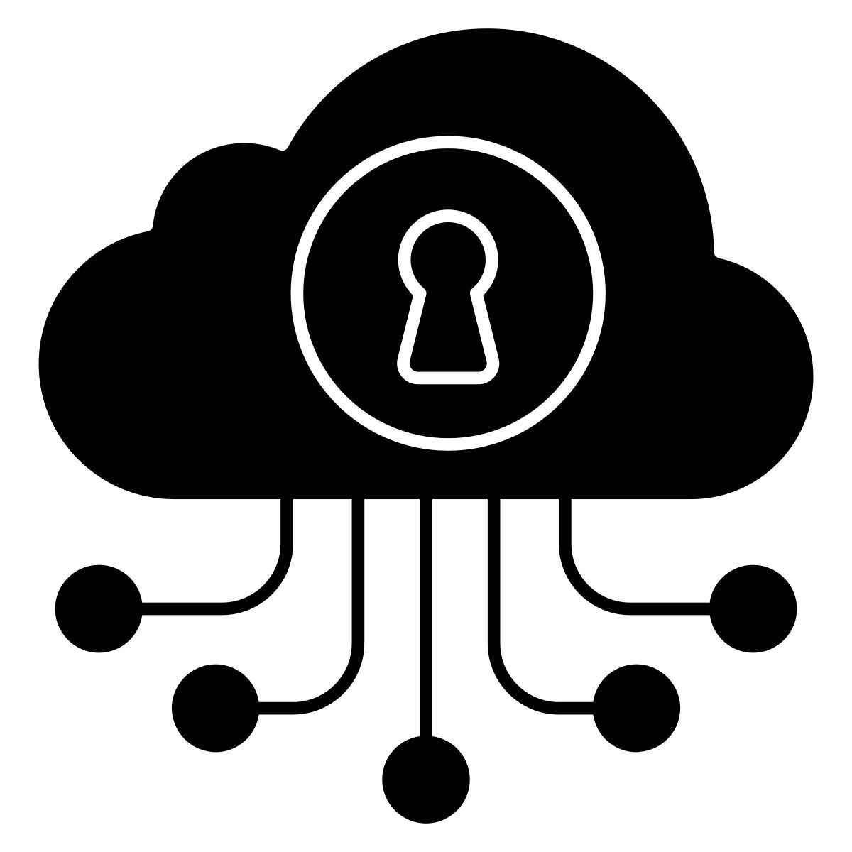 Sécurité du réseau cloud icon
