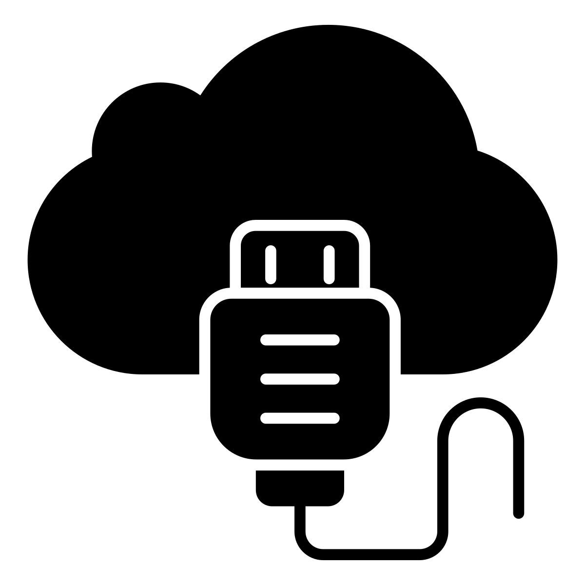 cloud usb icon