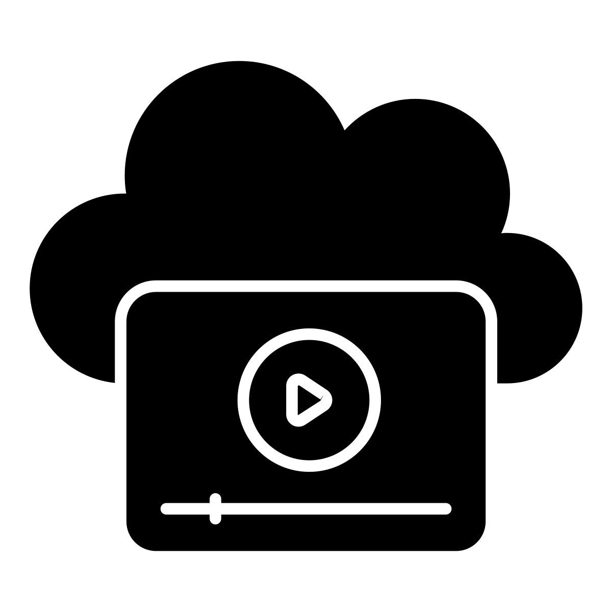 cloud video icon