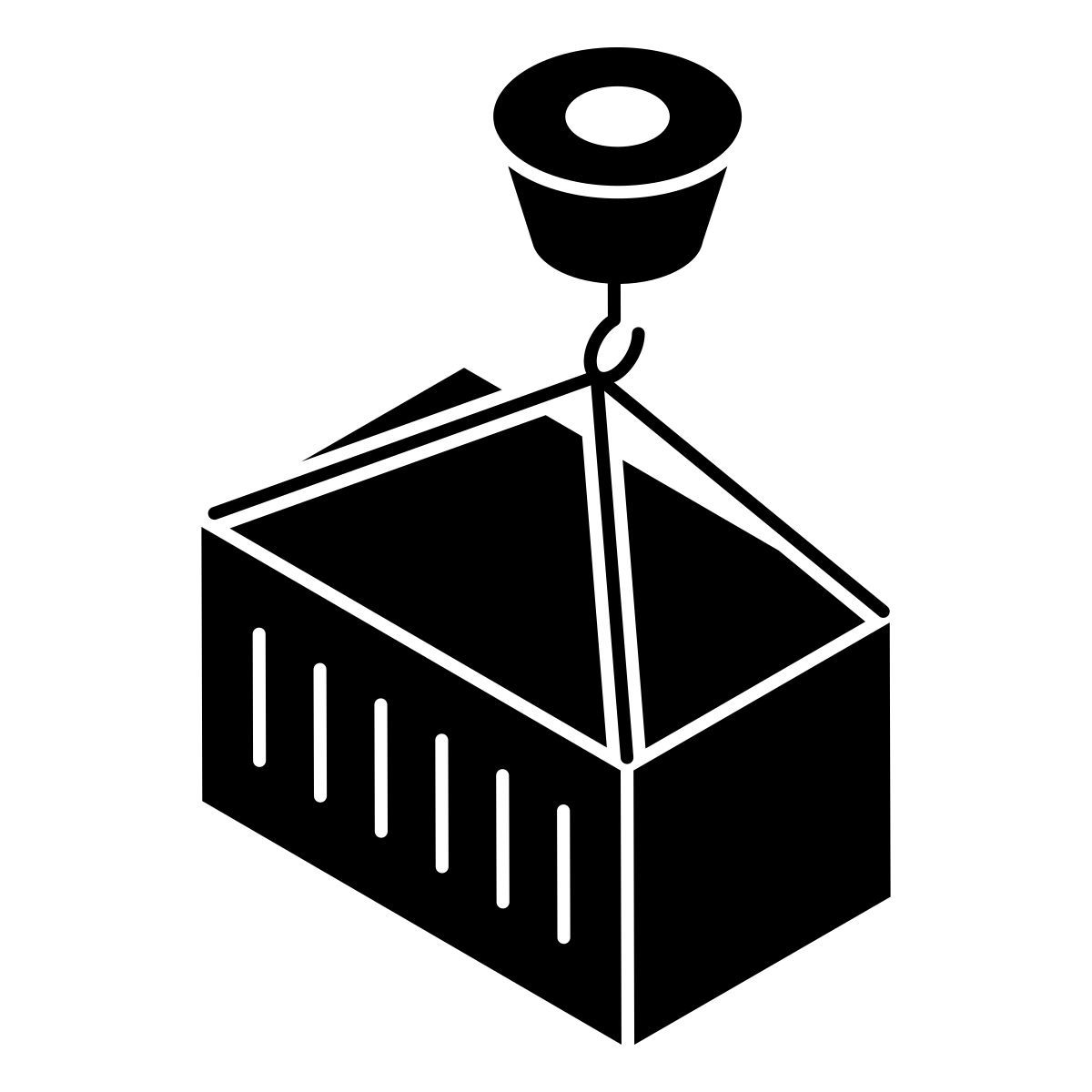 sollevamento di container icon