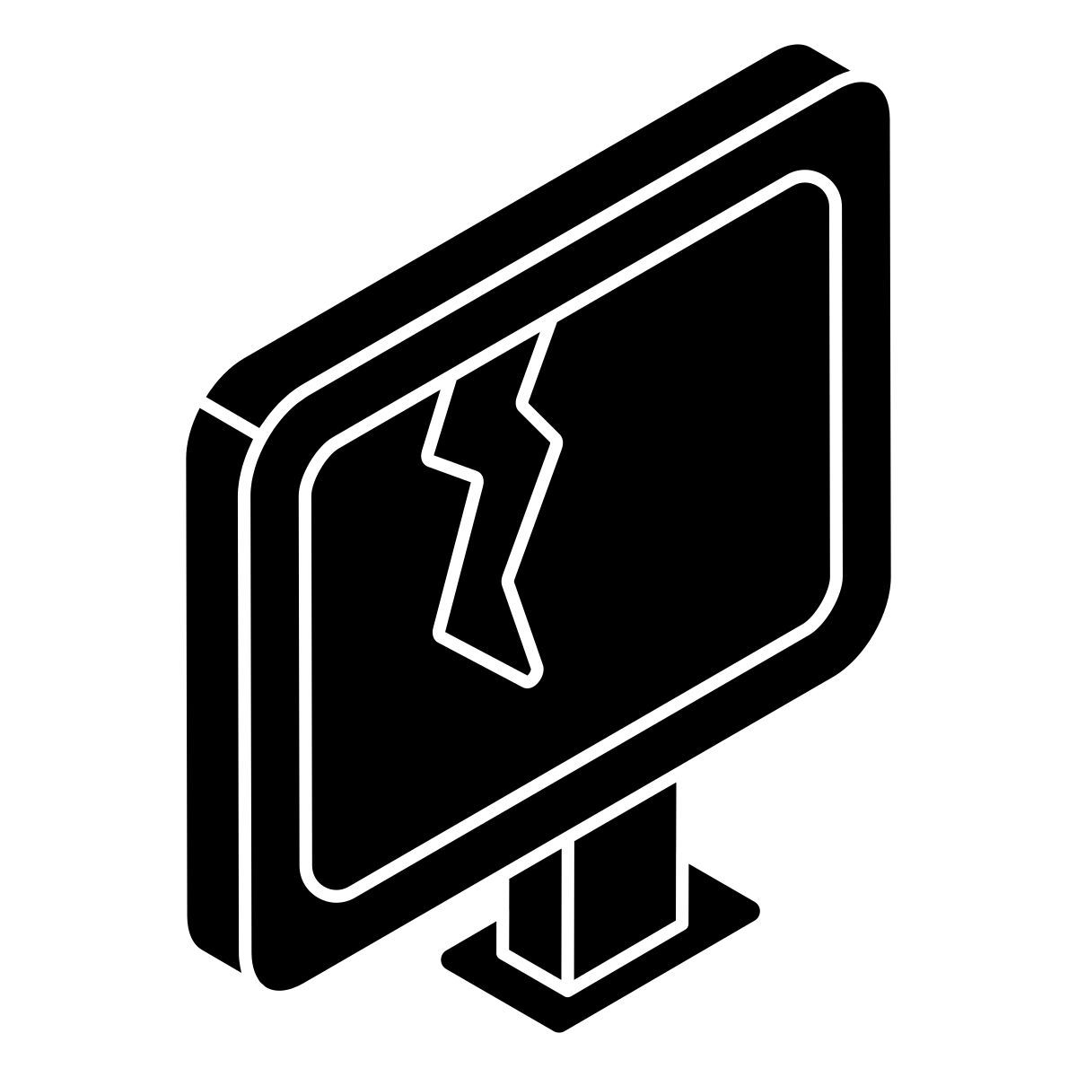 cracked lcd icon