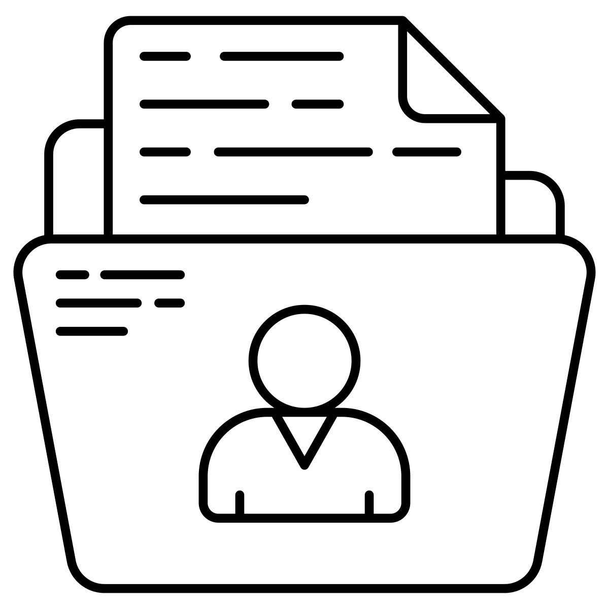 carpeta de cv icon