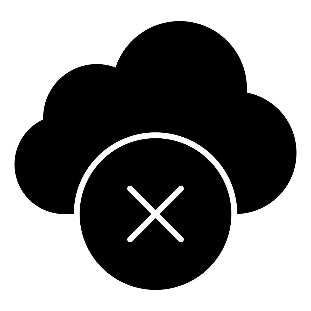 supprimer le nuage icon