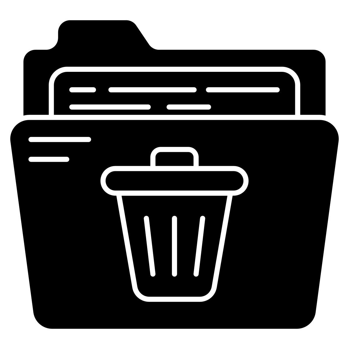 delete folder icon