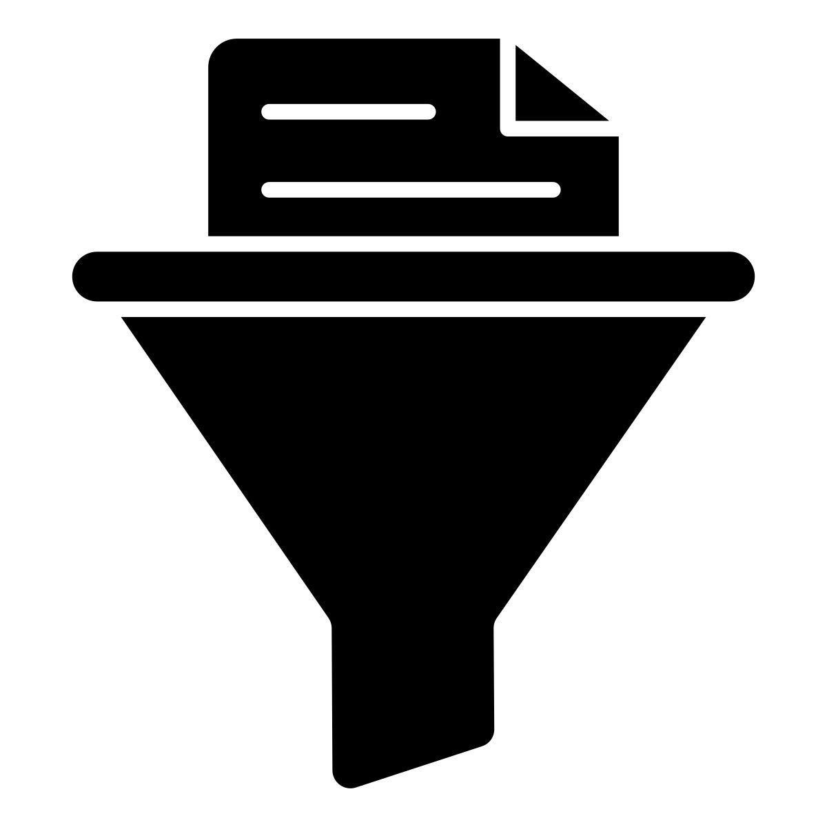 document filtration icon