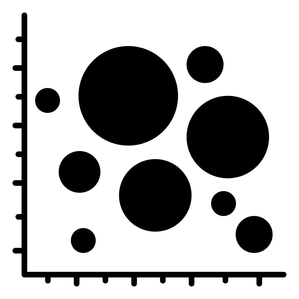 gráfico de pontos icon