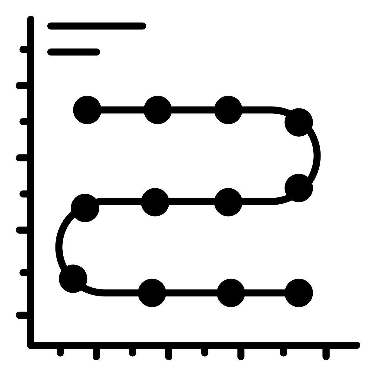 gráfico de pontos icon