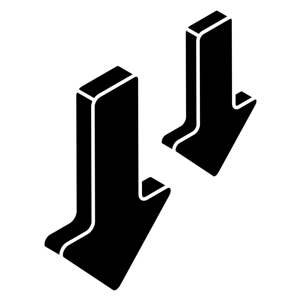 flechas hacia abajo icon
