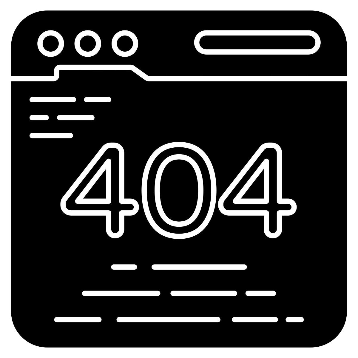 error 404 icon
