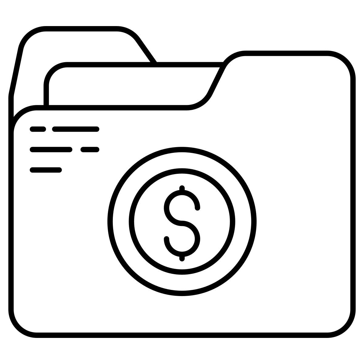 carpeta financiera icon