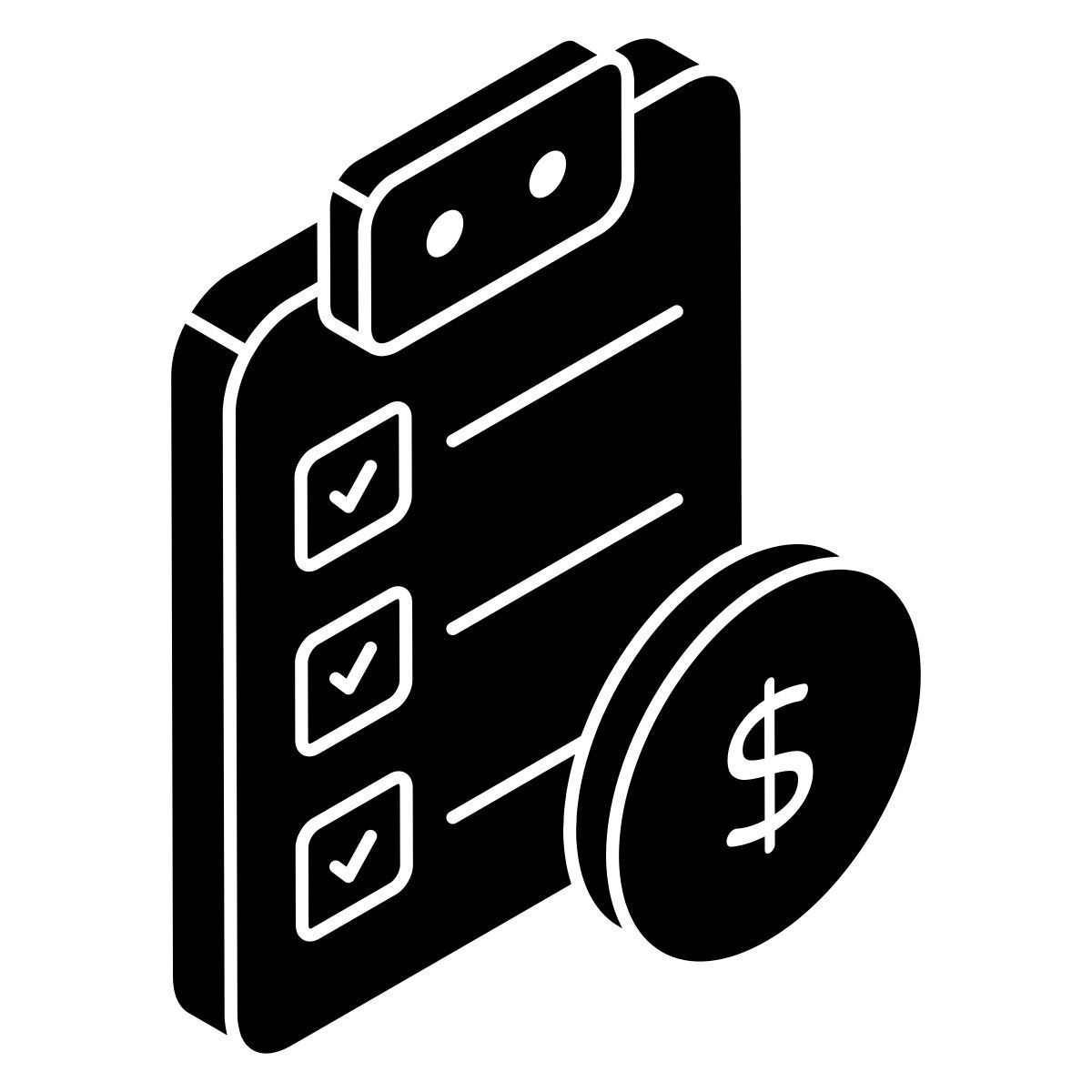 financial list icon