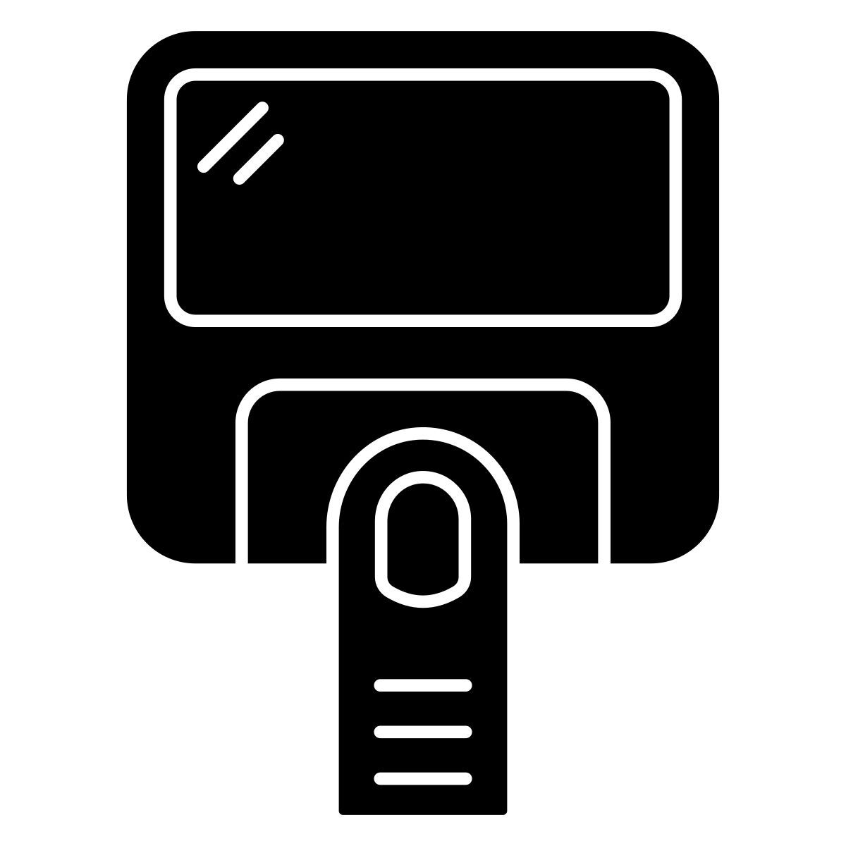 fingerprint attendance icon
