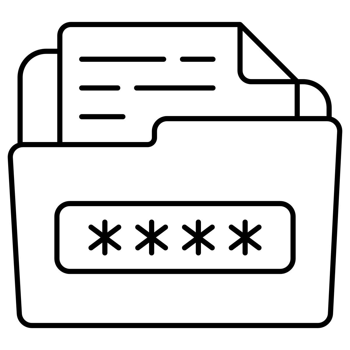 Mot de passe du dossier icon