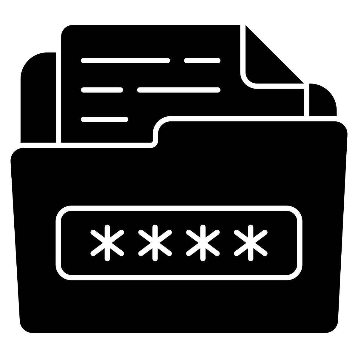 mot de passe du dossier icon