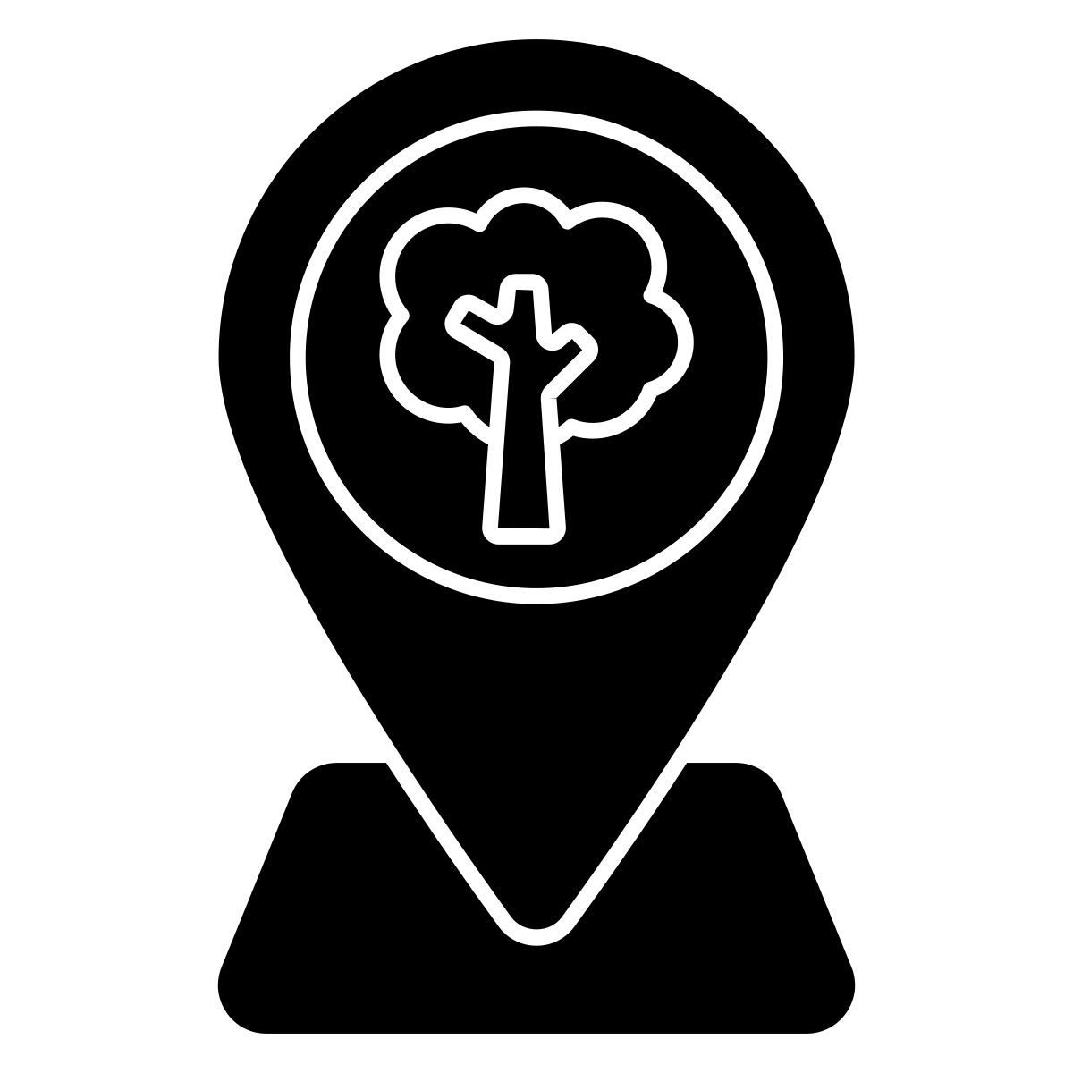 localisation de la forêt icon