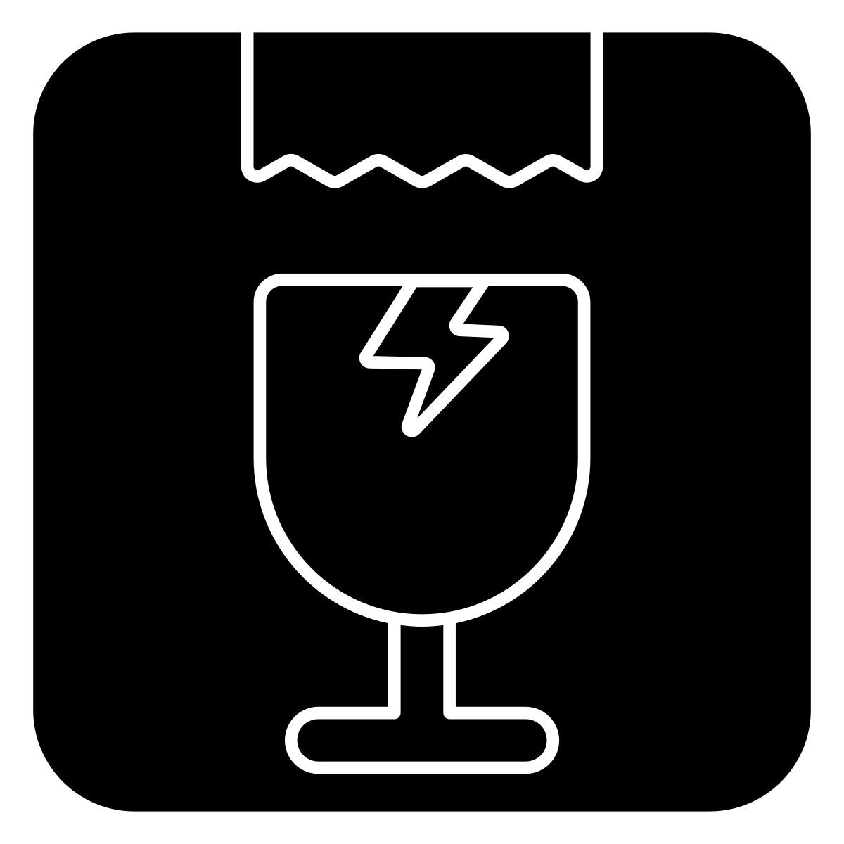 fragile parcel icon