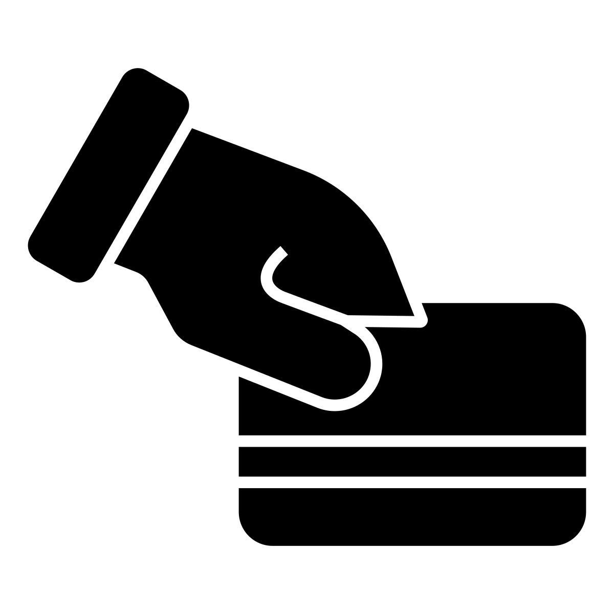 Dare la carta bancomat icon