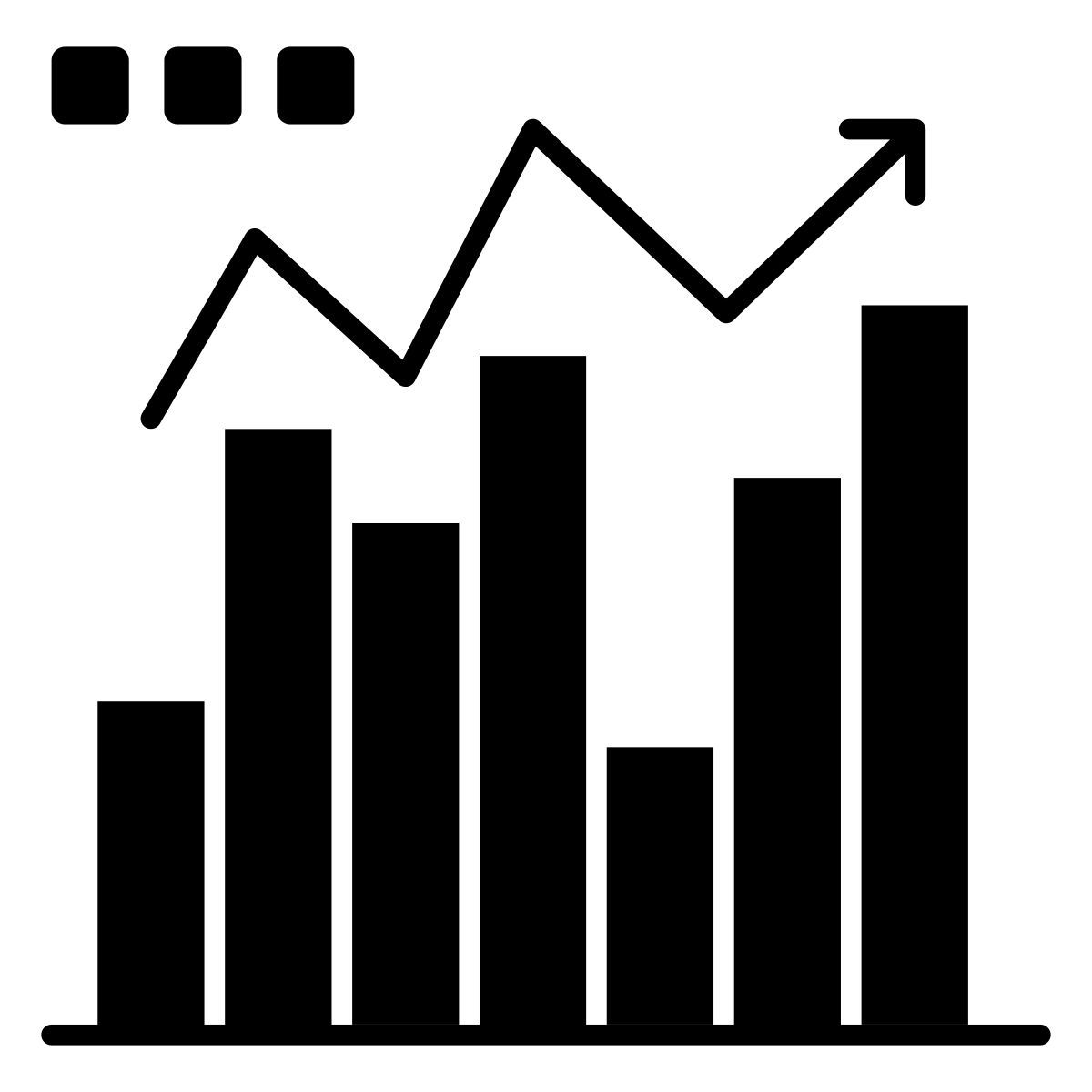 growth chart icon
