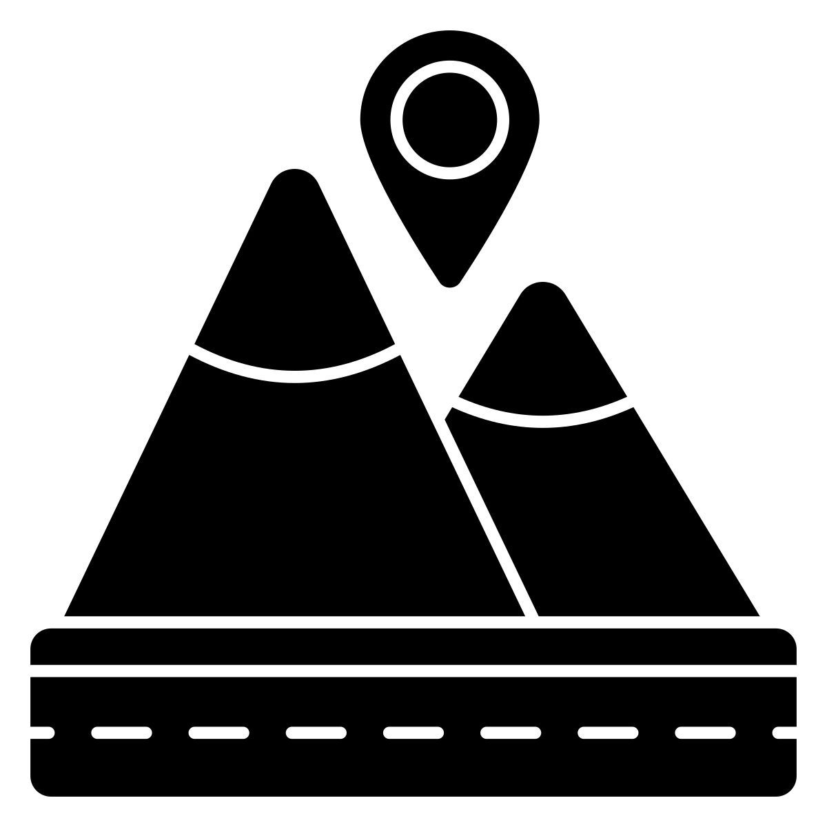 posizione sulle colline icon