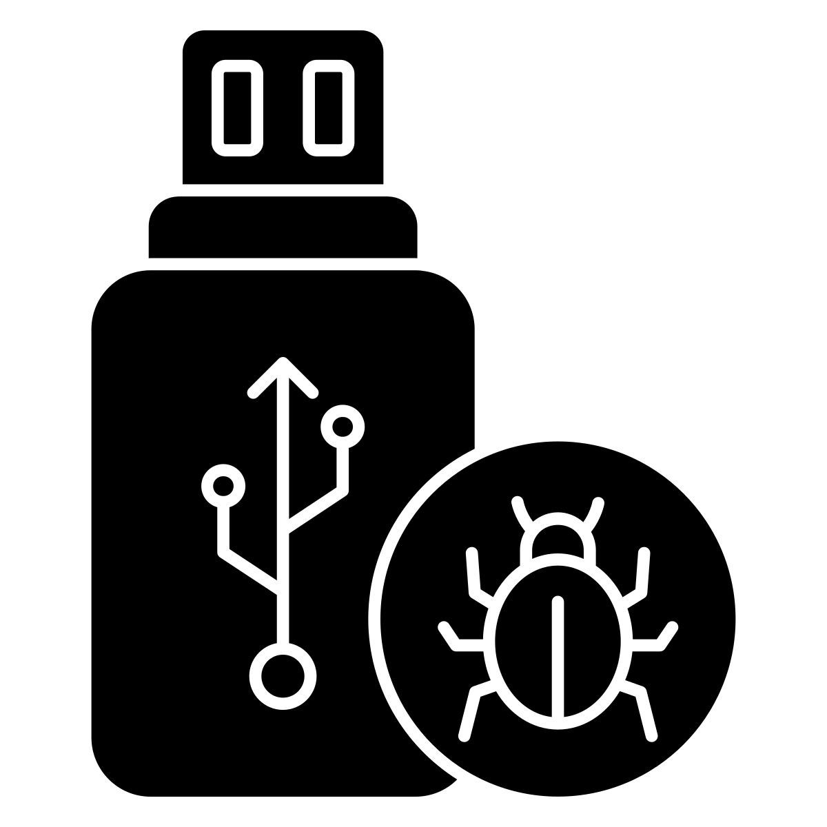 감염된 usb icon