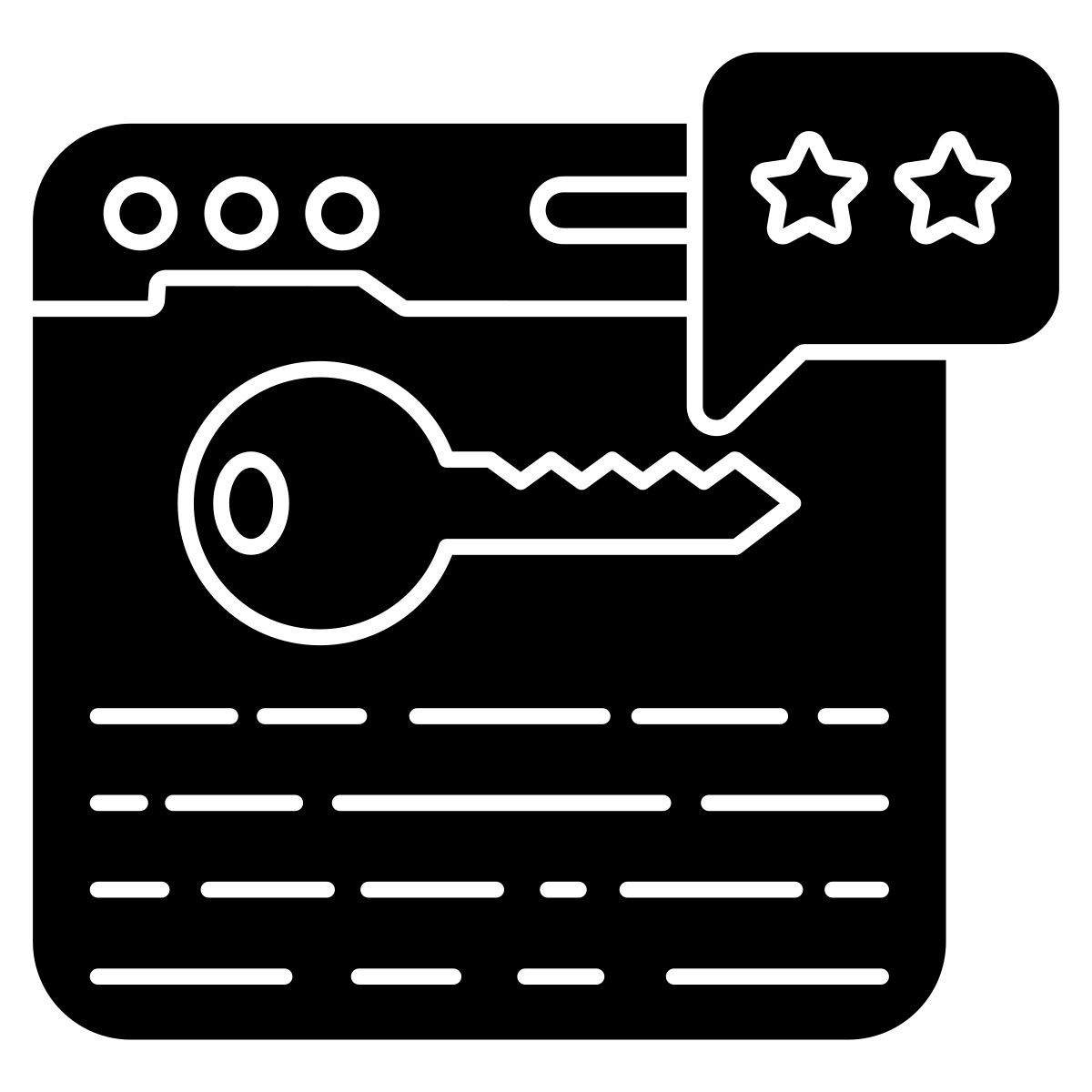 sitio web clave icon