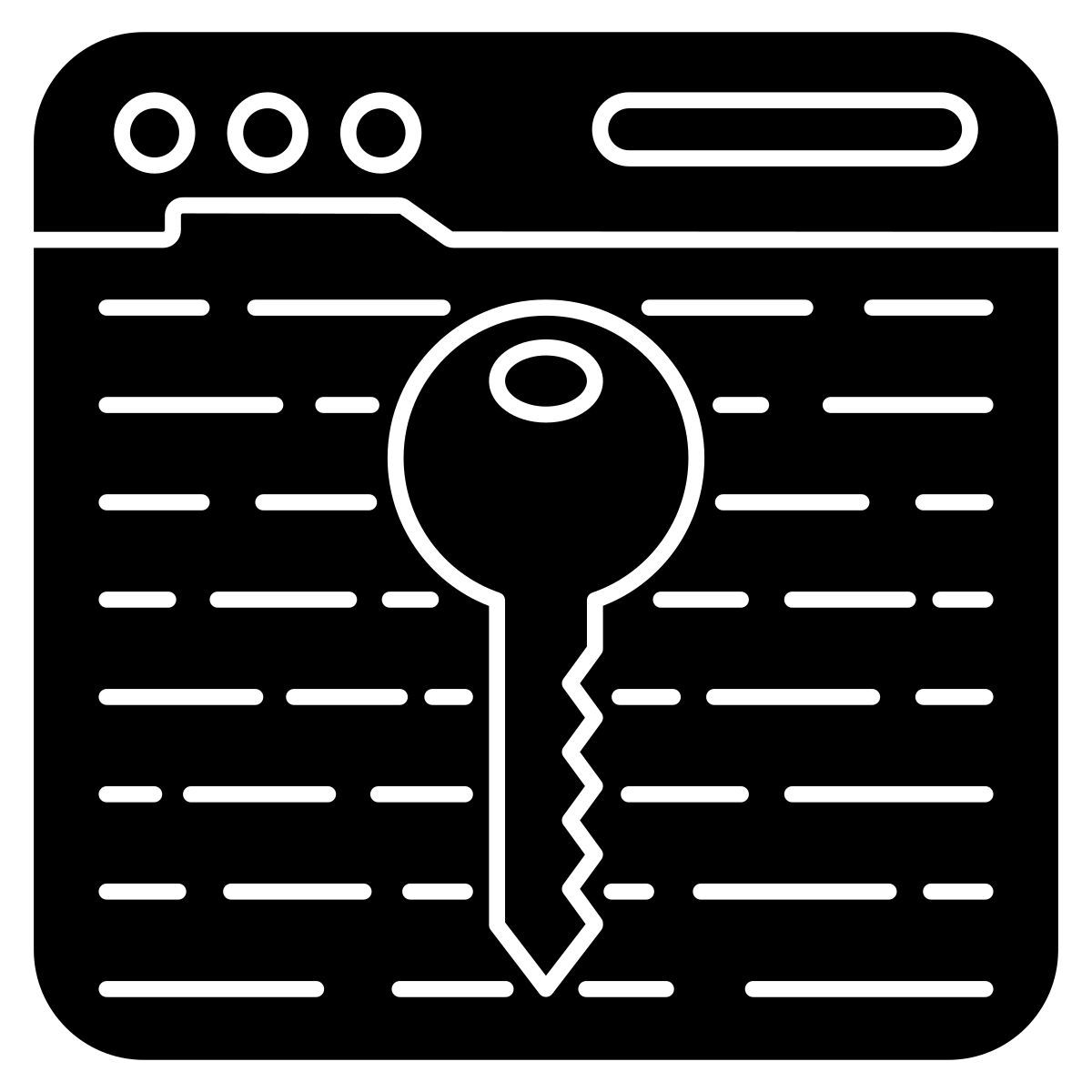 Sitio web clave icon