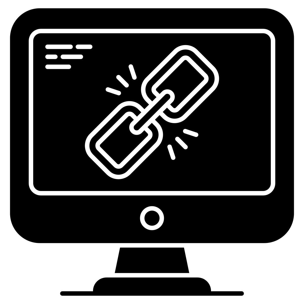 computador conectado icon