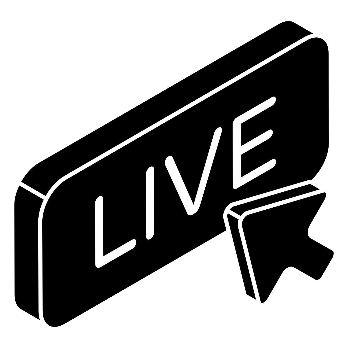 live sign icon