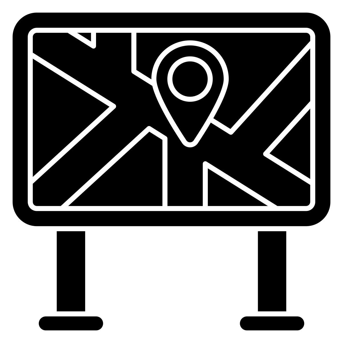 panneau de localisation icon