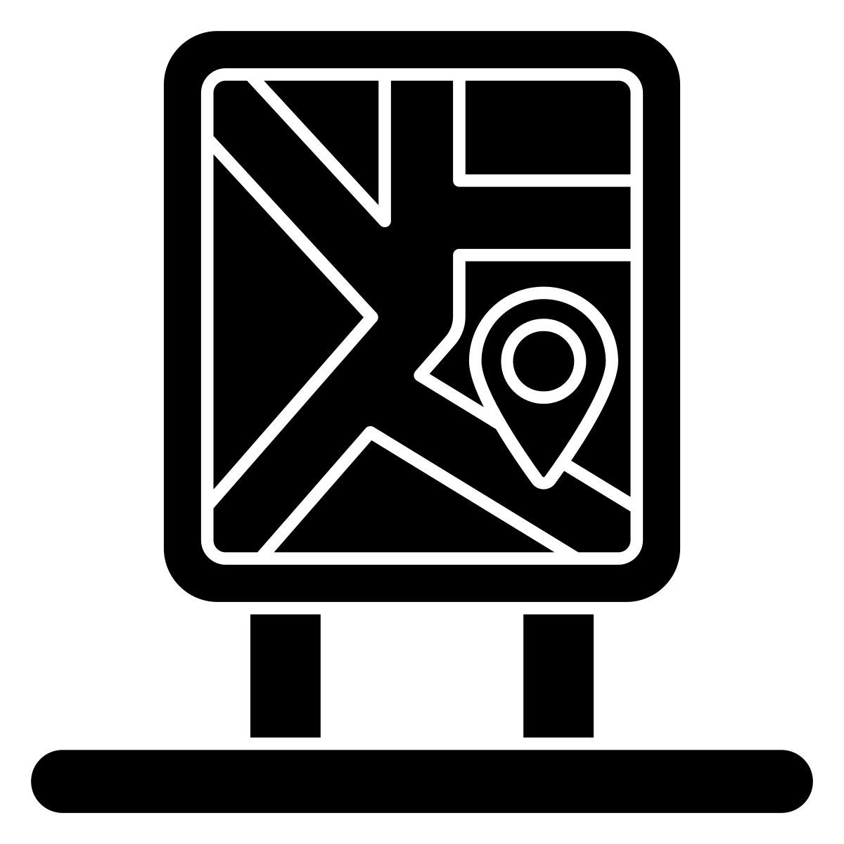 panneau de localisation icon