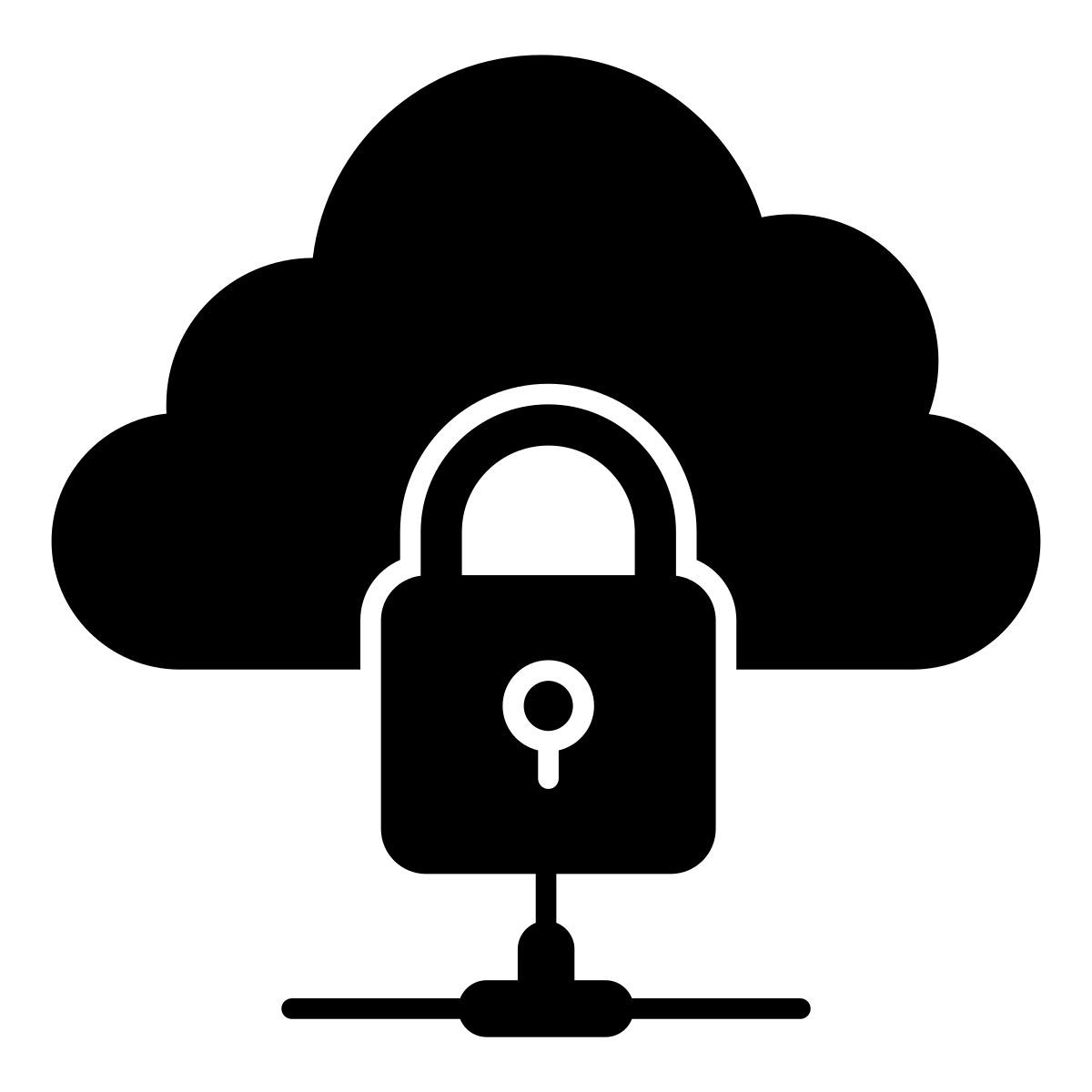locked cloud icon