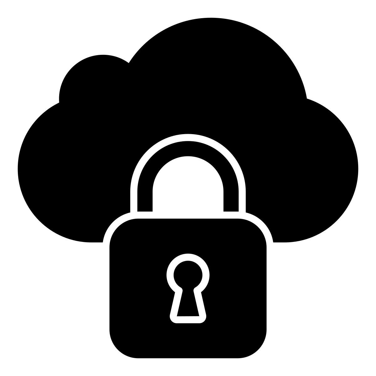 locked cloud icon