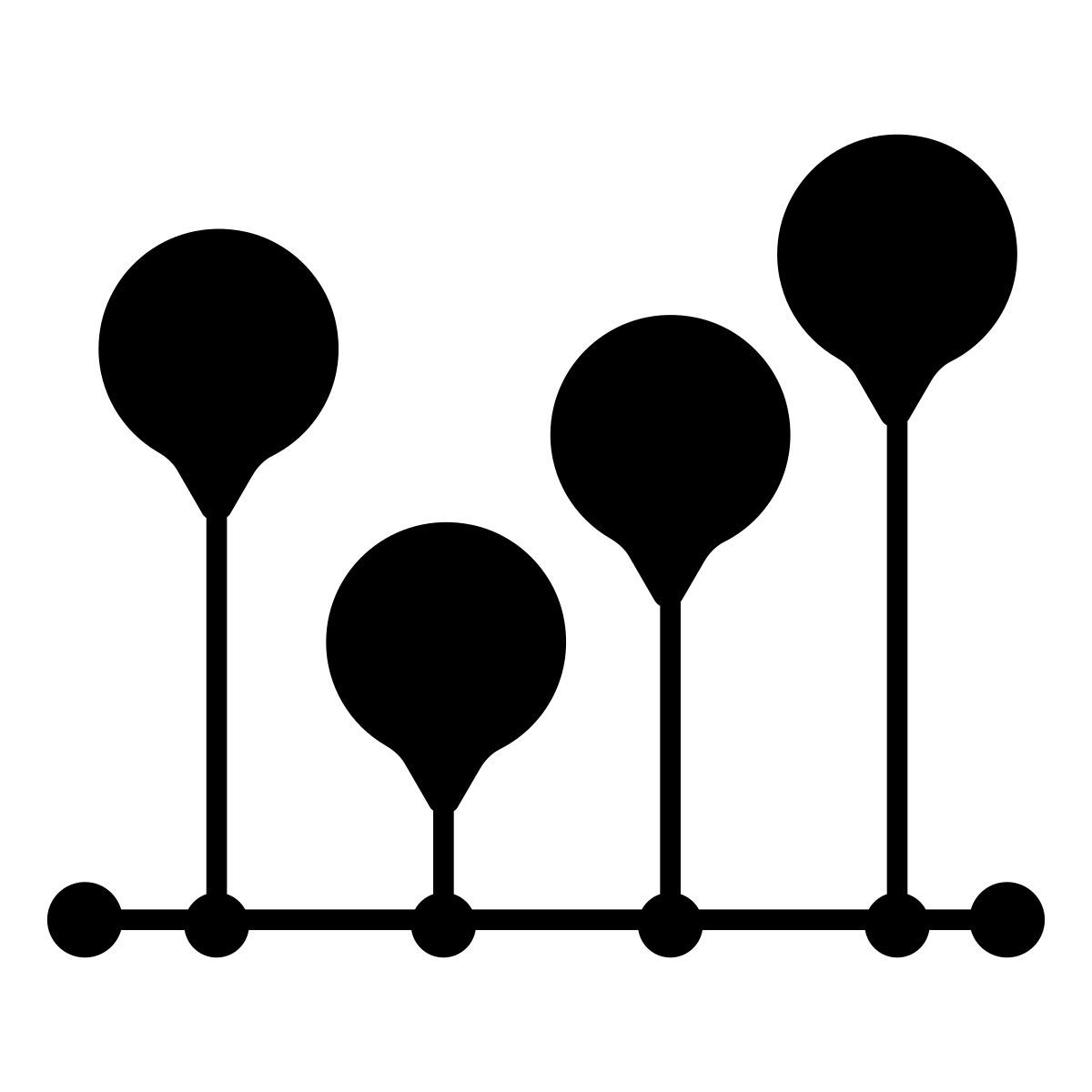 lollipop chart icon
